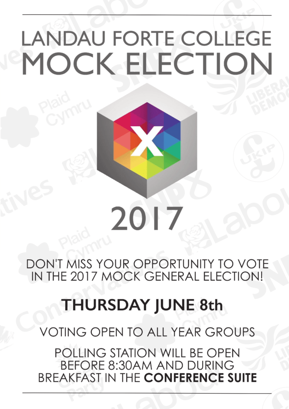 Mock Election 2017 Poster