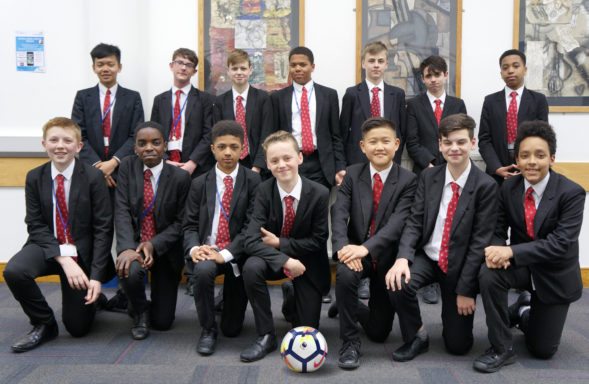 Featured - Year 8 Football league winners - Landau Forte College Derby